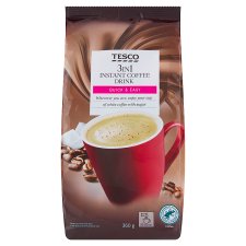 Tesco 3in1 instantní kávový nápoj v prášku 20 x 18g (360g)