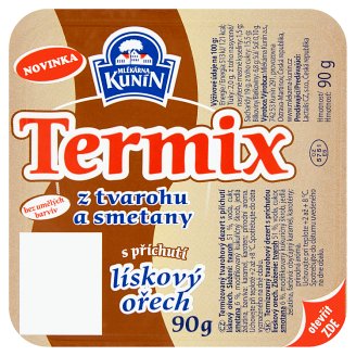 Mlékárna Kunín Termix s příchutí lískový ořech 90g