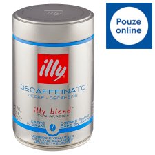 illy Decaffeinato pražená zrnková káva bez kofeinu 250g