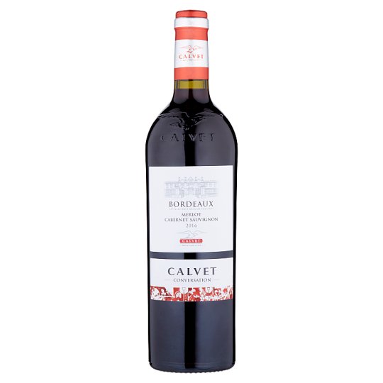 Calvet Bordeaux Merlot Cabernet Sauvignon Red Wine Dry 750ml