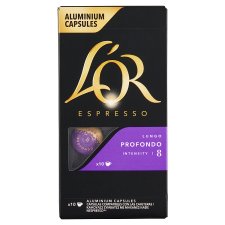 L'OR Espresso Lungo Profondo Roasted Ground Coffee in Capsules 10 pcs 52g