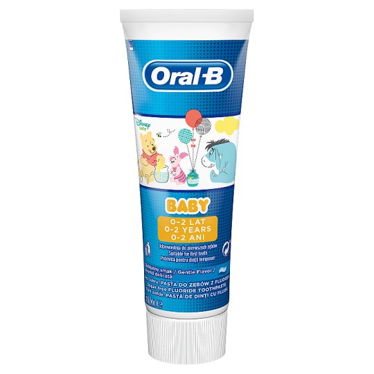 Oral-B Baby Medvídek Pú Zubní Pasta 75 ml, 0-2 Roky