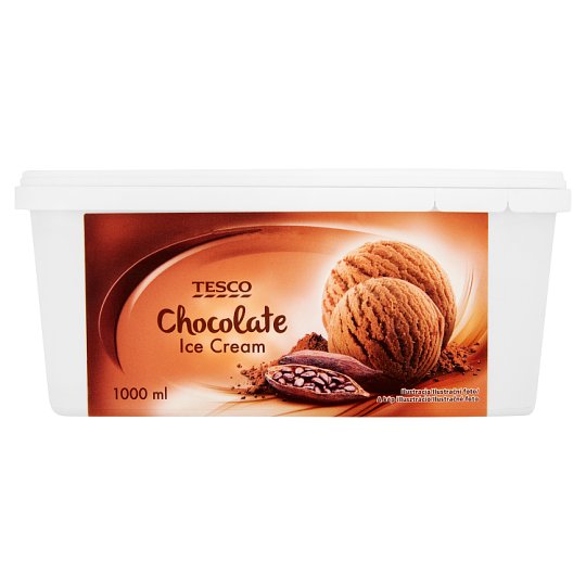 Tesco Chocolate Ice Cream 1000ml Tesco Groceries