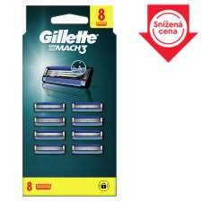 Gillette Mach3 Razor Refills for Men, 8 Razor Blade Refills