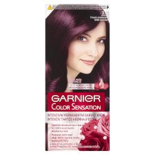 Garnier Color Sensation  permanentní barva na vlasy 3 .16 tmavá ametystová, 60 +40 +10 ml