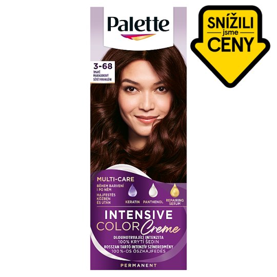 Palette Intensive Color Creme Hair Color Dark Mahogany 3-68 - Tesco  Groceries