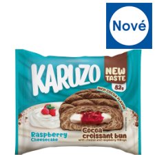 Karuzo Kakaová pita z listového těsta s náplní cheesecake-malina 82g