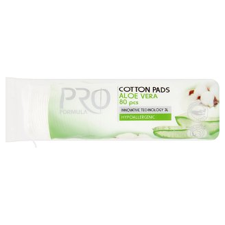 Tesco Pro Formula Kosmetické tampóny s aloe vera 80 ks
