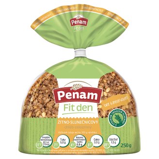 Penam Fit Žitno-slunečnicový chléb celozrnný 250g