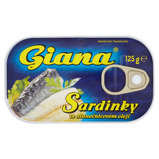 Giana Sardinky ve slunečnicovém oleji 125g