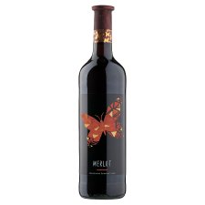 Motýl Merlot polosuché červené víno 0,75l