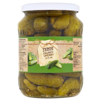 Tesco Okurky 2-5 cm 670g