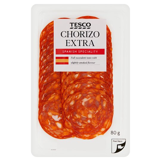 Tesco Chorizo Extra 80g Tesco Groceries