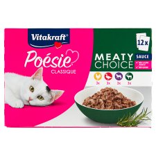 Vitakraft Poésie Classique Complete Food for Adult Cats 12 x 85g (1020g)