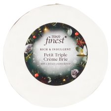 Tesco Finest Triple Crème Brie Fat Soft Cheese with White Mold 125g