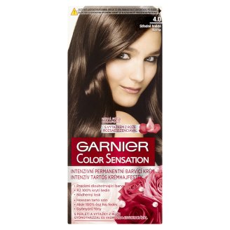 Garnier Color Sensation Intenzivní permanentní barvící krém středně hnědá 4.0