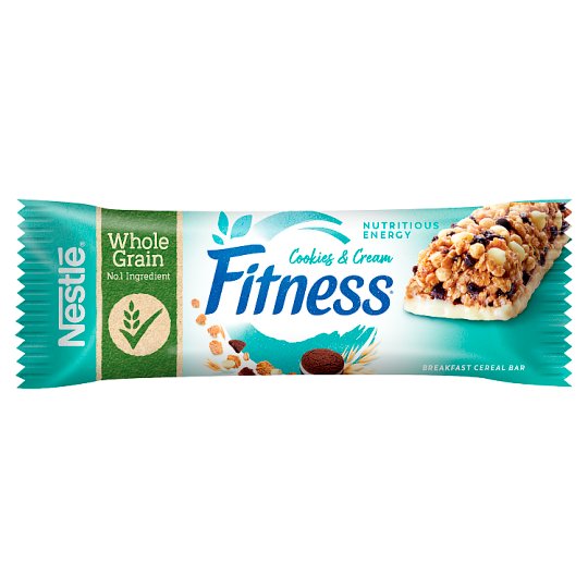Nestlé Fitness Cookies & Cream snídaňová cereální tyčinka 23,5g