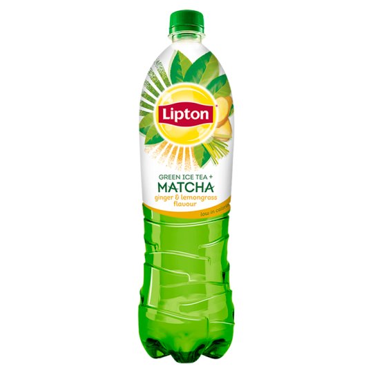 Lipton Ice Tea Matcha ledový čaj zelený s příchutí zázvoru a citronové trávy 1,5l