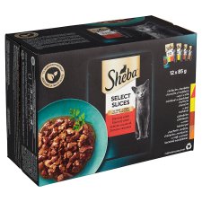 Sheba Select Slices šťavnatý výběr ve šťávě 12 x 85g (1.02kg)