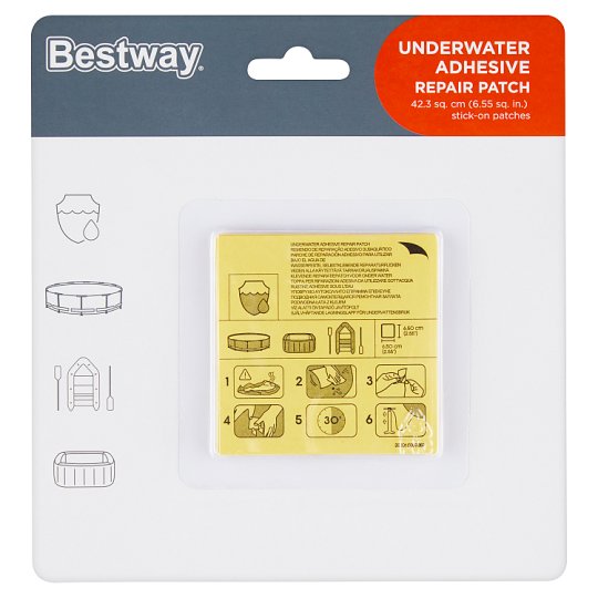 Bestway Underwater Adhesive Repair Patch 10 pcs Tesco Groceries