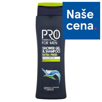 Tesco Pro Formula For Men Sprchový gel a šampón Extra Fresh 400ml