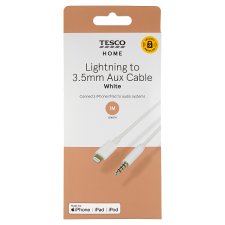 Tesco Home Lightning to 3.5 mm Aux Cable 1 m