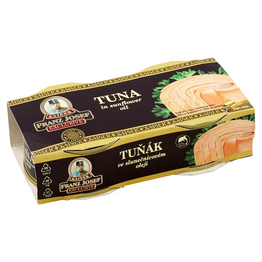 Franz Josef Kaiser Exclusive Tuňák steak ve slunečnicovém oleji 2 x 80g (160g)