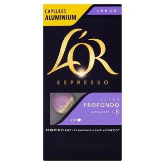 L´OR Lungo Profondo Intz. 8 - 10 hliníkových kapslí kompatibilních s kávovary Nespresso® disc.