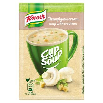 Knorr Cup a Soup Žampionová instantní polévka s krutony 15g