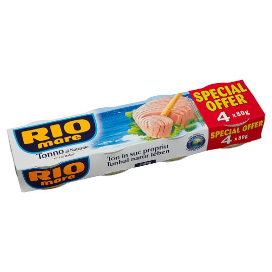 Rio Mare Tuna in Own Juice 4 x 80g Tesco Groceries