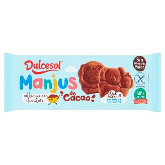 Dulcesol Manjus kakaový piškot s čokoládovou náplní 180g