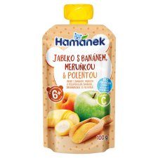 Hamánek Jablko s banánem, meruňkou & polentou 100g