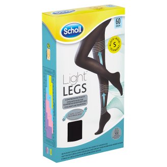 Scholl Light Legs Kompresní punčochové kalhoty Black S 60 DEN
