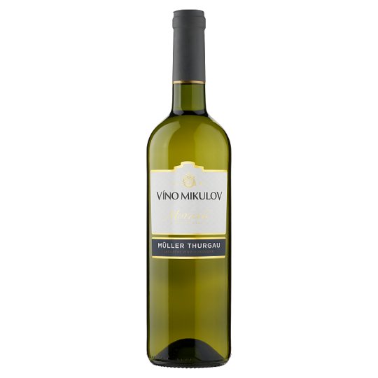 Víno Mikulov Müller Thurgau jakostní víno odrůdové suché bílé 0,75l