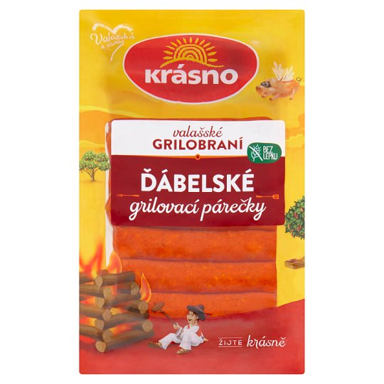 Krásno Ďábelské grilovací párečky 280g