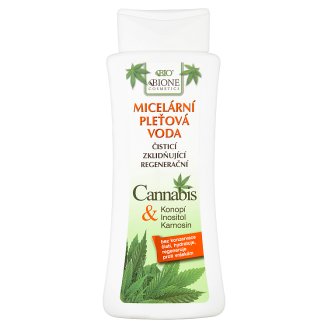 Bione Cosmetics Bio Cannabis čisticí zklidňující regenerační micelární pleťová voda 255ml