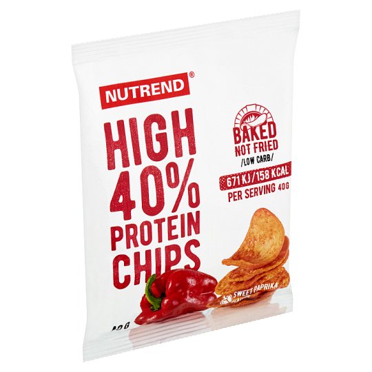 Nutrend High Protein Chips paprika 40g Tesco Potraviny