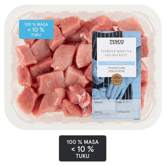 Tesco Vepřové maso na guláš z kýty 0,500kg