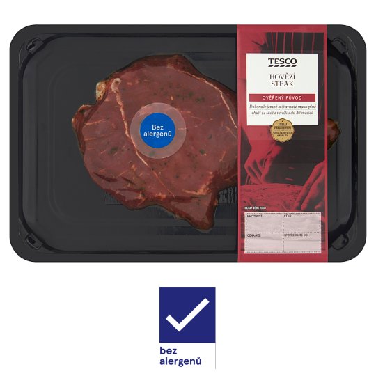 Tesco Hovězí steak z kýty v česnekové marinádě 0,220kg
