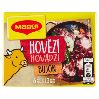 MAGGI Hovězí bujón v kostce 3l 6 x 10g