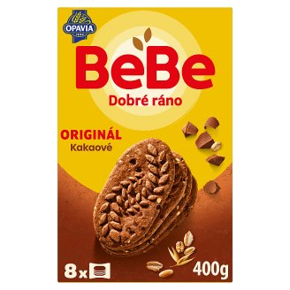 Opavia BeBe Dobré ráno kakaové cereální sušenky s čokoládovými pecičkami 8 x 50g