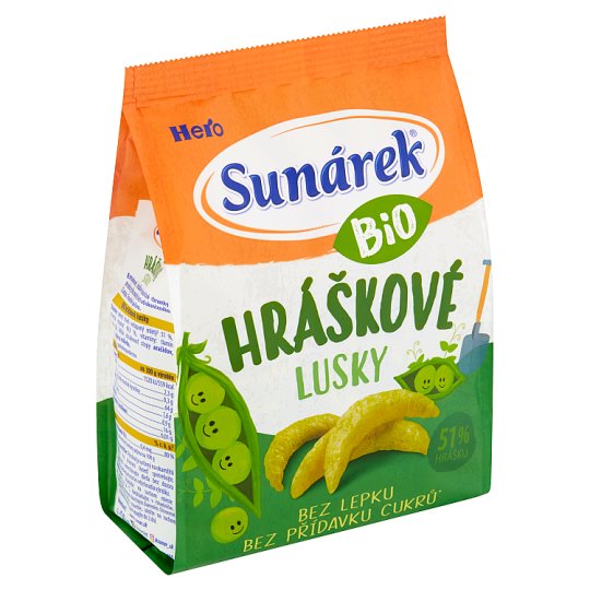Sunárek Bio hráškové lusky 50g