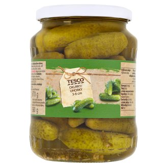 Tesco Okurky 3-6 cm 670g