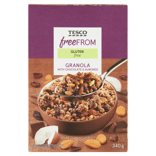 Tesco Free From Granola with Chocolate & Almonds Gluten Free 340g