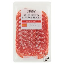 Tesco Salchichón Español Slices 80g