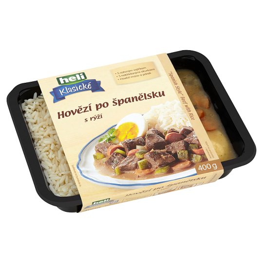 Heli Klasické Hovězí po španělsku s rýží 400g