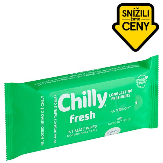 Chilly Pocket Gel Intimate Wipes 12 pcs