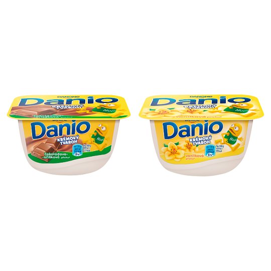 Danio Cream Cheese Chocolate and Nut / Vanilla 130g Tesco Groceries