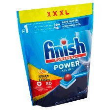 Finish Power All in 1 tablety do myčky nádobí Lemon Sparkle 80 ks 1280g