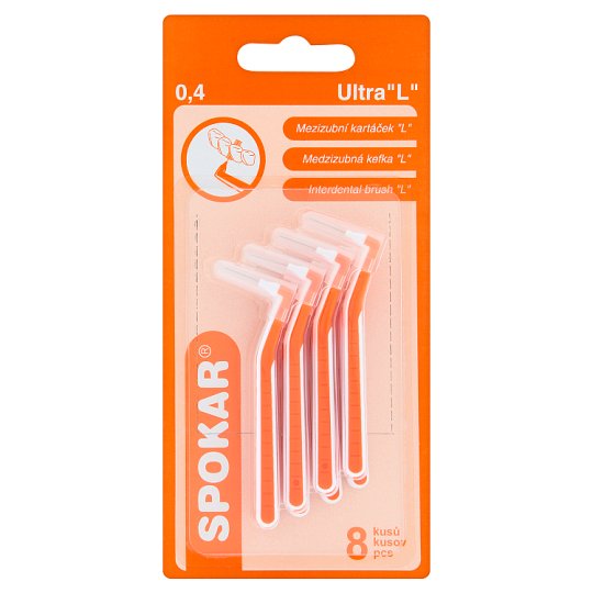 Spokar Ultra L mezizubní kartáček 0,4 mm 8 ks